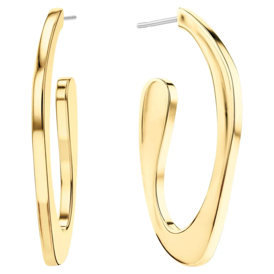 Calvin Klein Bijoux Boucles oreilles Harmonious Connection Sculptural - 35000688 Acier Doré | Femme Boucles D'Oreilles