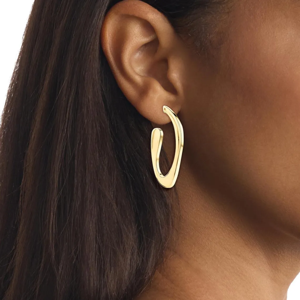 Calvin Klein Bijoux Boucles oreilles Harmonious Connection Sculptural - 35000688 Acier Doré | Femme Boucles D'Oreilles