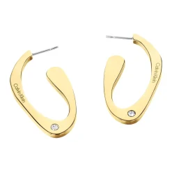Calvin Klein Bijoux Boucles oreilles Harmonious Connection Sculptural - 35000688 Acier Doré | Femme Boucles D'Oreilles