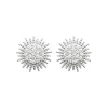 Maison de la Bijouterie Boucles oreilles femme soleil argent rhodié Z5W03Z0 | Femme Boucles D'Oreilles