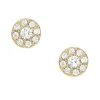 Fossil Bijoux Boucles oreilles All Stacked Up - JF04375710 Acier Doré | Femme Boucles D'Oreilles