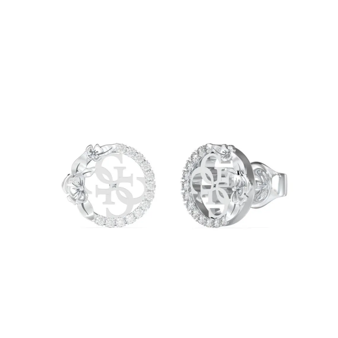 Guess Bijoux Boucles oreilles 4 Love JUBE05041JWRH Acier Acier | Femme Boucles D'Oreilles
