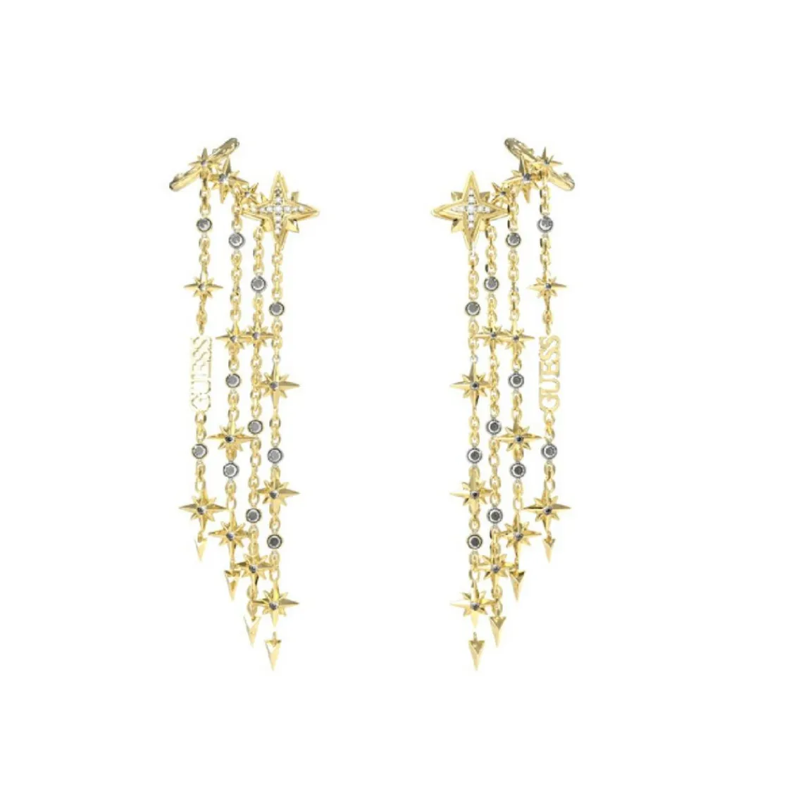 Guess Bijoux Boucles oreilles JUBE03323JWYG - Acier Doré | Femme Boucles D'Oreilles