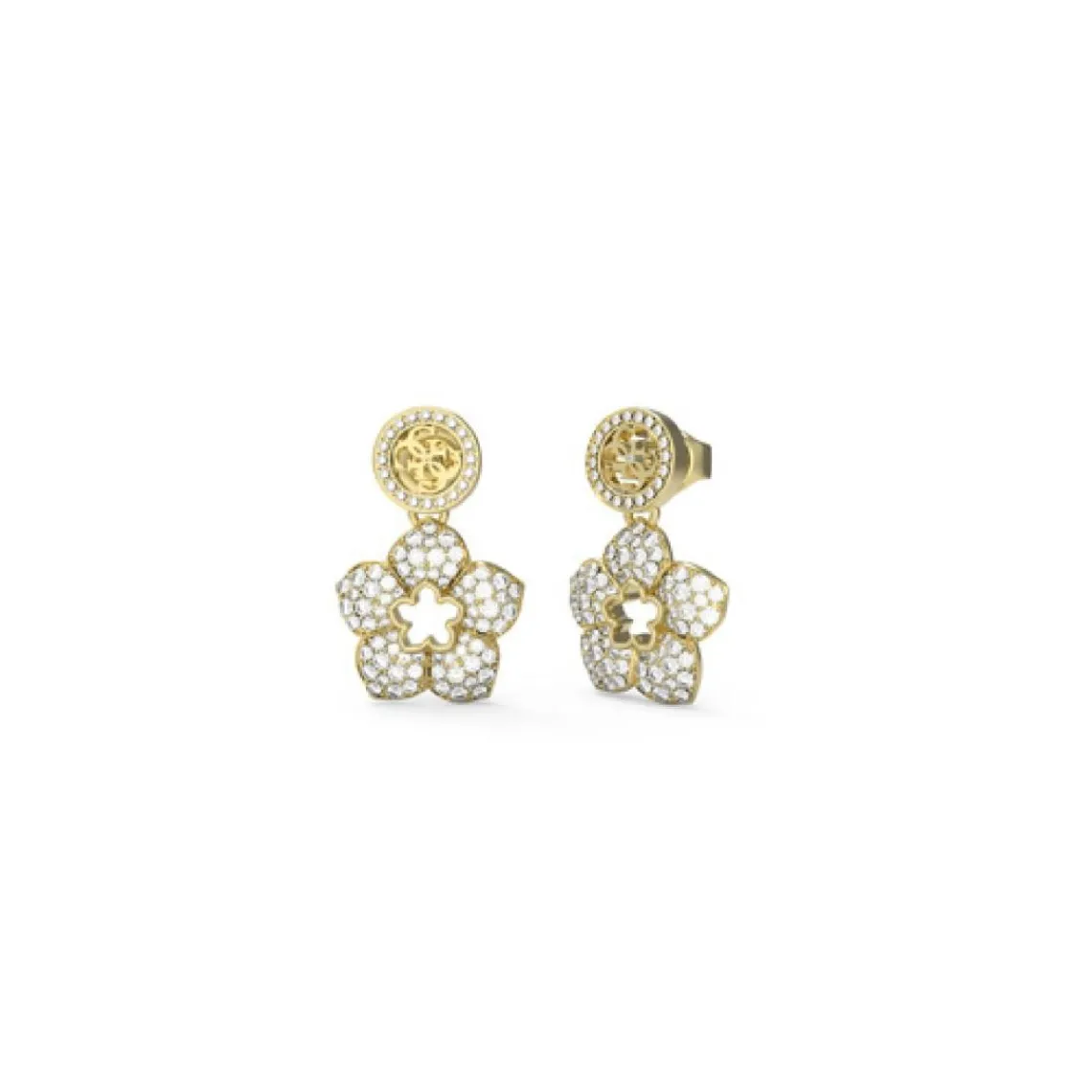 Guess Bijoux Boucles oreilles Shining Winter - JUBE04471JWYG Acier Doré | Femme Boucles D'Oreilles