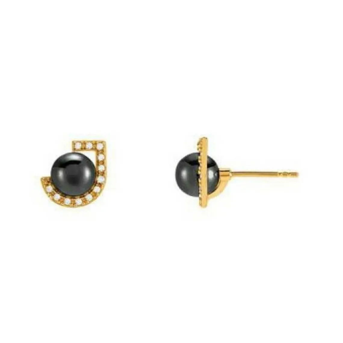 Jourdan Boucles oreilles AJF170006E - LYRAE - Argent Doré | Femme Boucles D'Oreilles