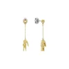 Lacoste Boucles oreilles Crocodile - 2040472 Acier Doré | Femme Boucles D'Oreilles