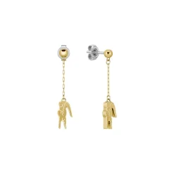Lacoste Boucles oreilles Crocodile - 2040472 Acier Doré | Femme Boucles D'Oreilles