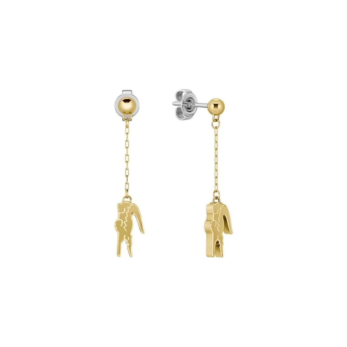 Lacoste Boucles oreilles Crocodile - 2040472 Acier Doré | Femme Boucles D'Oreilles