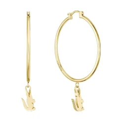 Lacoste Boucles oreilles Crocodile - 2040376 Acier Doré | Femme Boucles D'Oreilles