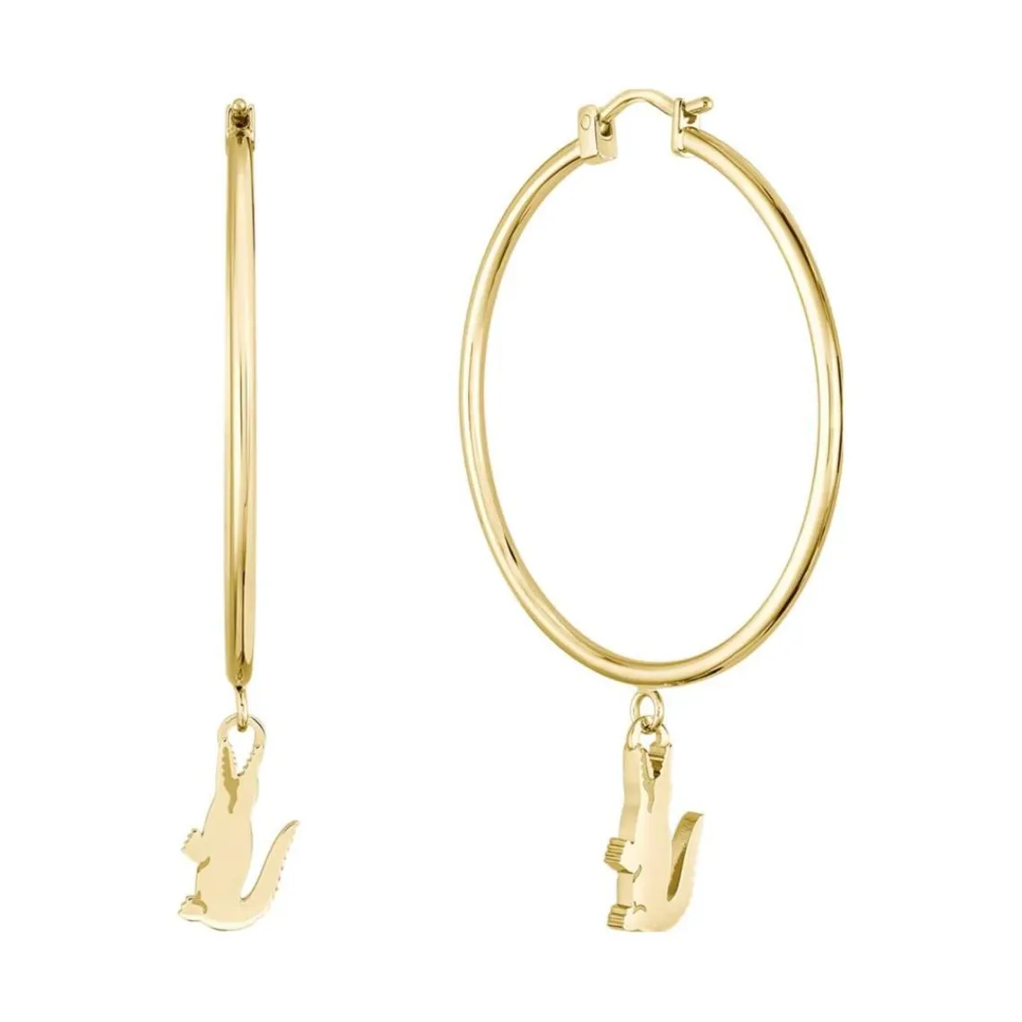 Lacoste Boucles oreilles Crocodile - 2040376 Acier Doré | Femme Boucles D'Oreilles