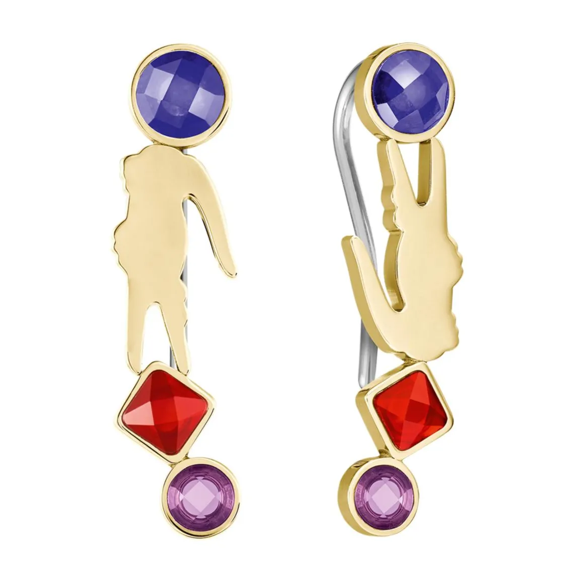 Lacoste Boucles oreilles Deva - 2040336 Acier Doré | Femme Boucles D'Oreilles