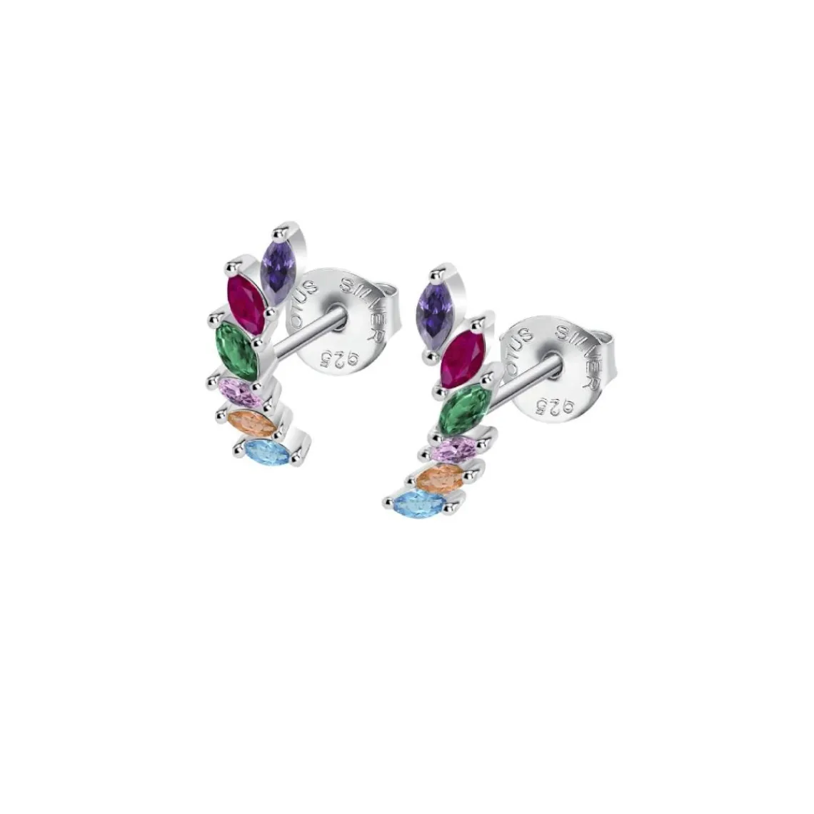 Lotus Silver Boucles oreilles Rainbow - LP3773-4-2 Argent 925/1000 | Femme Boucles D'Oreilles