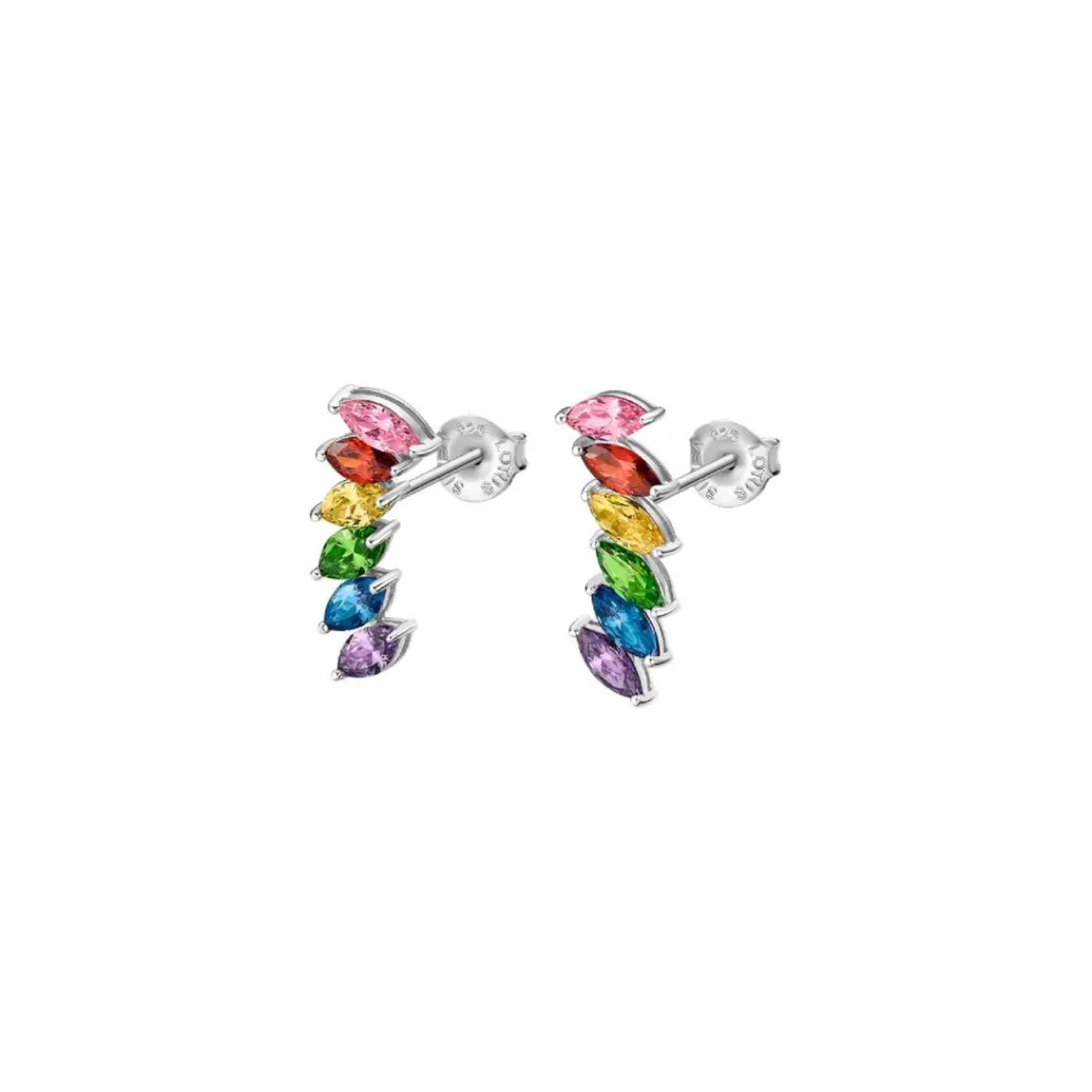 Lotus Silver Boucles oreilles Rainbow LP3391-4-2 Argent Multicolore | Femme Boucles D'Oreilles