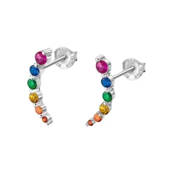 Lotus Silver Boucles oreilles Rainbow LP3389-4-3 Argent Multicolore | Femme Boucles D'Oreilles