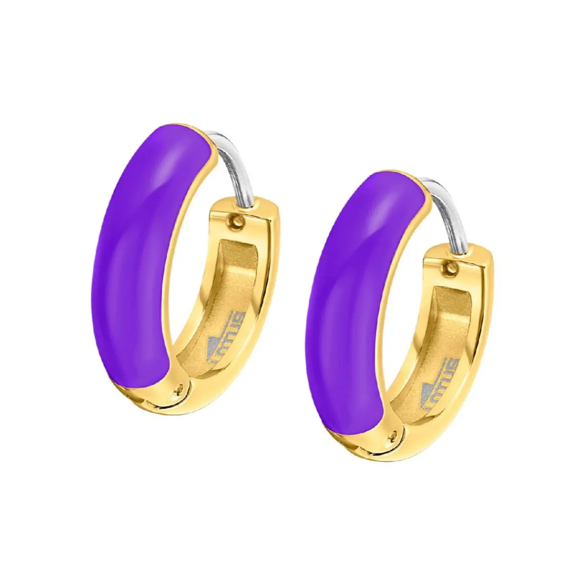 Lotus Style Bijoux Boucles oreilles Tropical Vibes LS2331-4-1 Acier acier Violet | Femme Boucles D'Oreilles