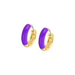 Lotus Style Bijoux Boucles oreilles Tropical Vibes LS2331-4-1 Acier acier Violet | Femme Boucles D'Oreilles