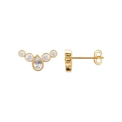 Maison de la Bijouterie Boucles oreilles Sensimio Y3036ZZ0 Plaqué or | Femme Boucles D'Oreilles