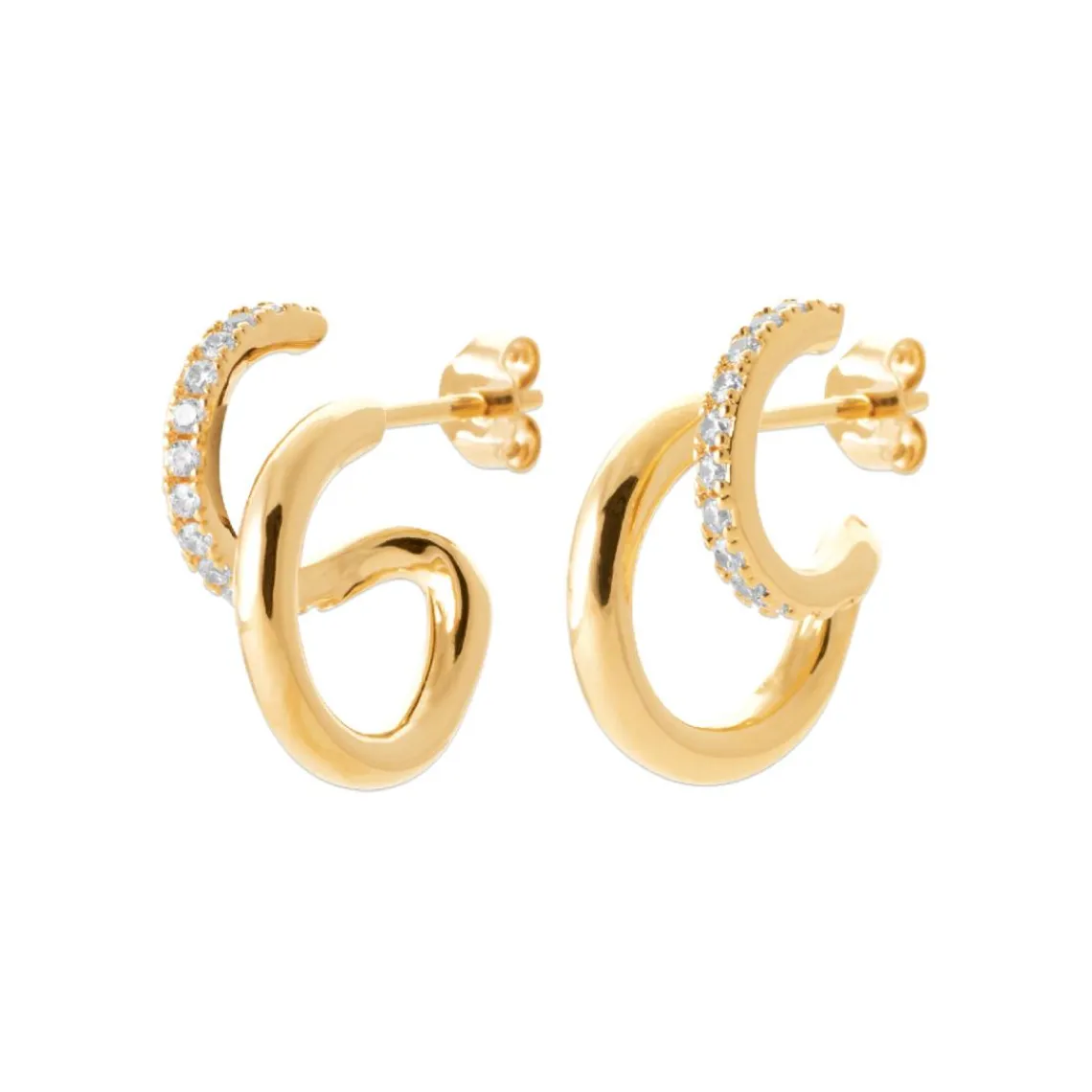 Maison de la Bijouterie Boucles oreilles Sensimio Y3035ZZ0 Plaqué or | Femme Boucles D'Oreilles