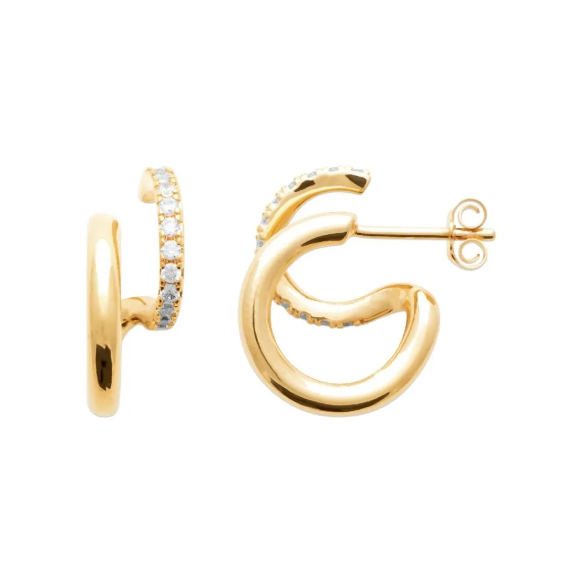 Maison de la Bijouterie Boucles oreilles Sensimio Y3035ZZ0 Plaqué or | Femme Boucles D'Oreilles