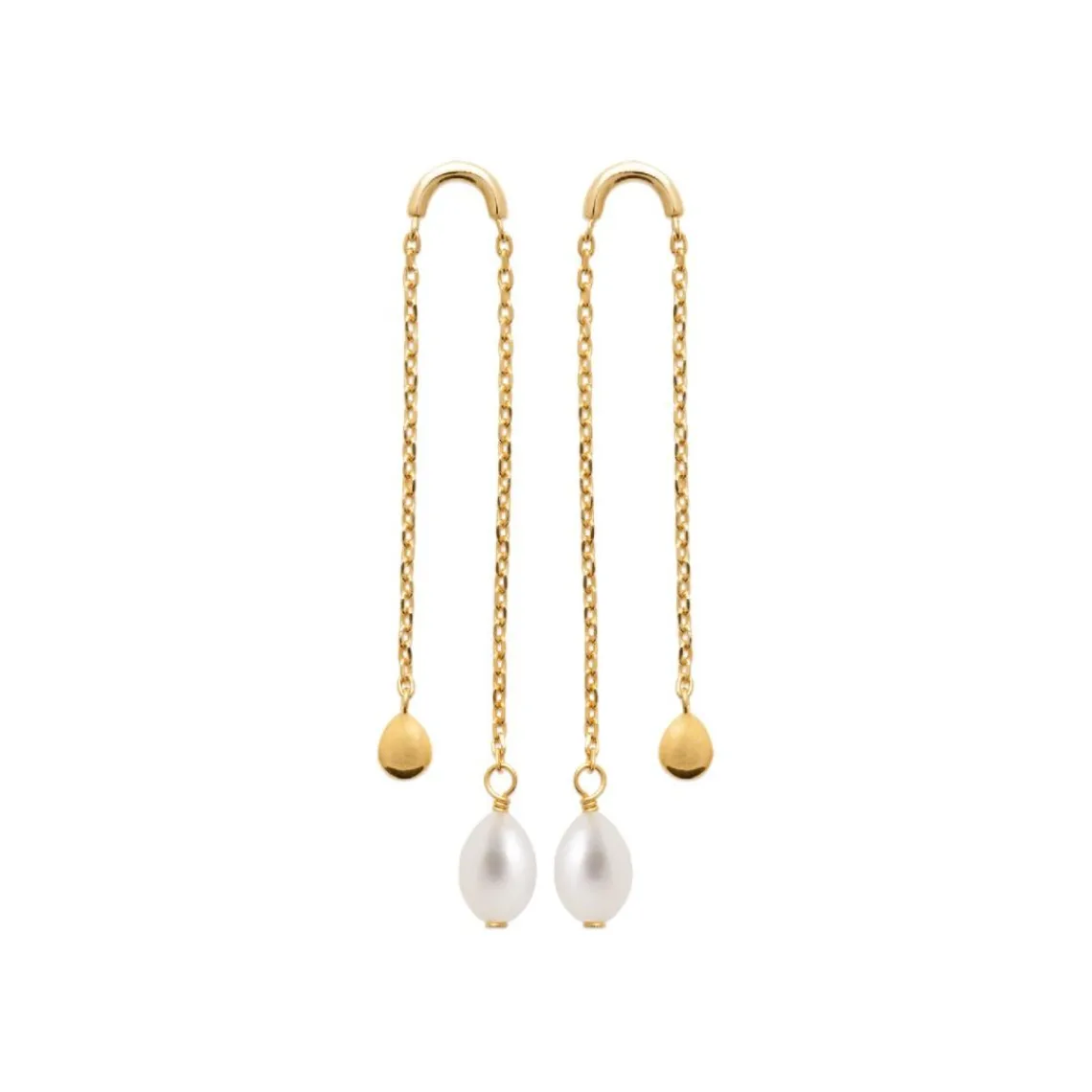 Maison de la Bijouterie Boucles oreilles pendantes perles plaqué or Y3030U0Z4 | Femme Boucles D'Oreilles