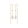 Maison de la Bijouterie Boucles oreilles perles de culture oz plaqué or Y3030V0Z4 | Femme Boucles D'Oreilles