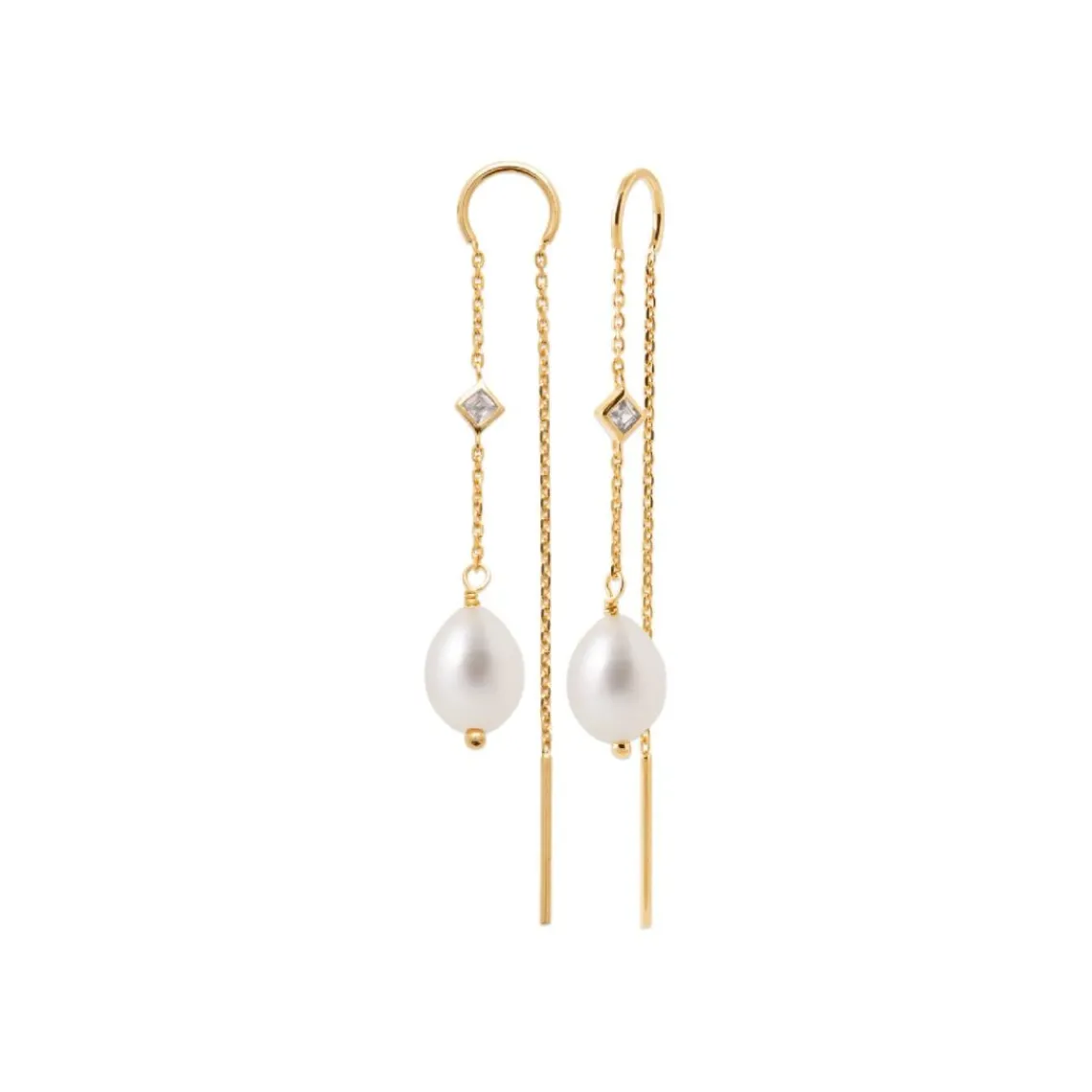 Maison de la Bijouterie Boucles oreilles perles de culture oz plaqué or Y3030V0Z4 | Femme Boucles D'Oreilles