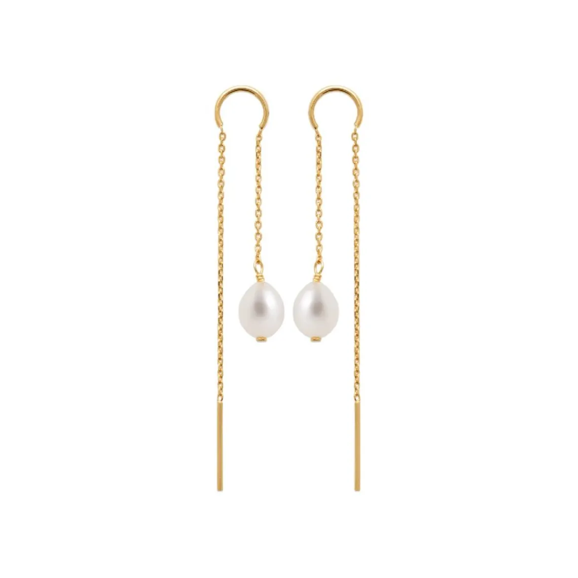 Maison de la Bijouterie Boucles oreilles perles de culture plaqué or Y3030W0Z4 | Femme Boucles D'Oreilles