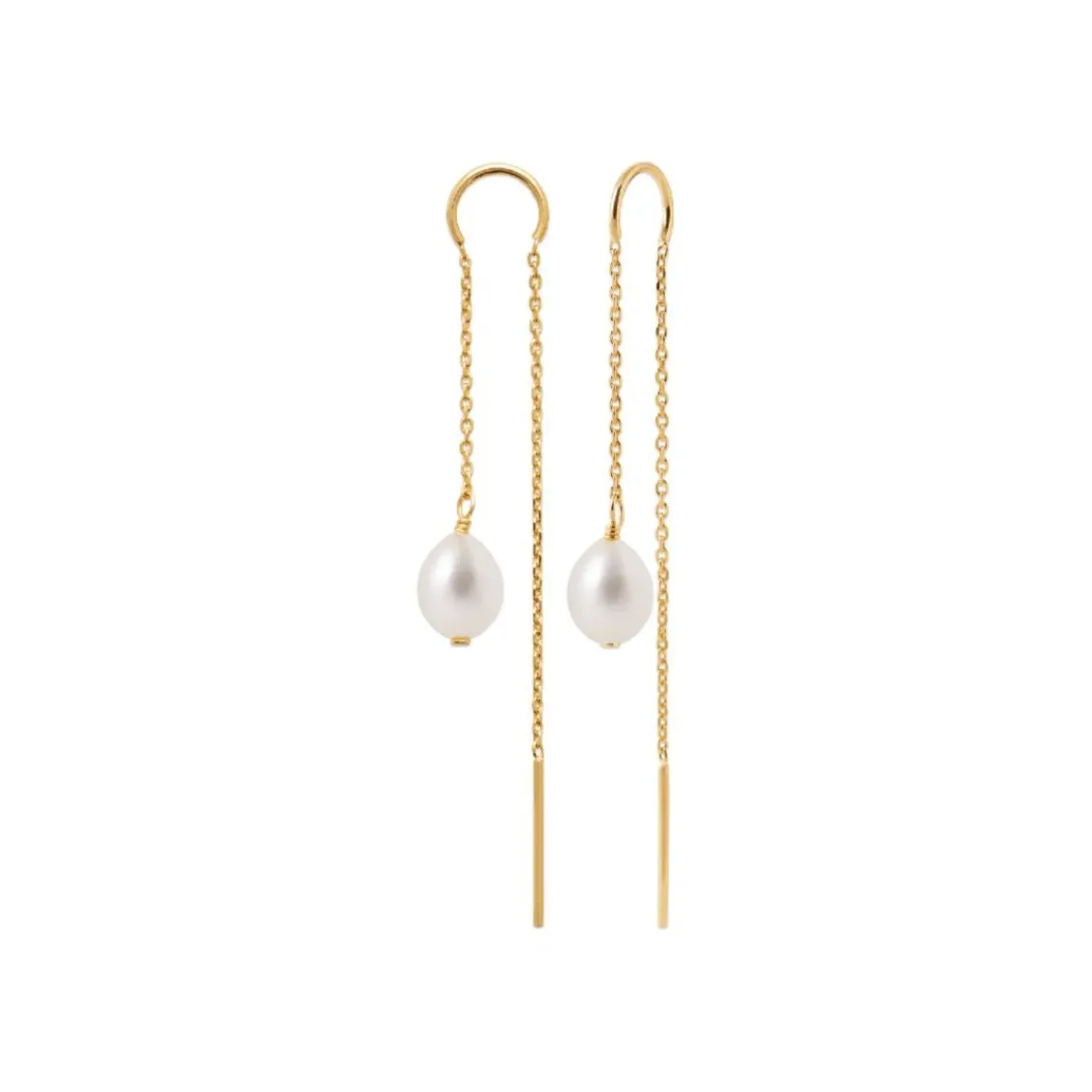 Maison de la Bijouterie Boucles oreilles perles de culture plaqué or Y3030W0Z4 | Femme Boucles D'Oreilles