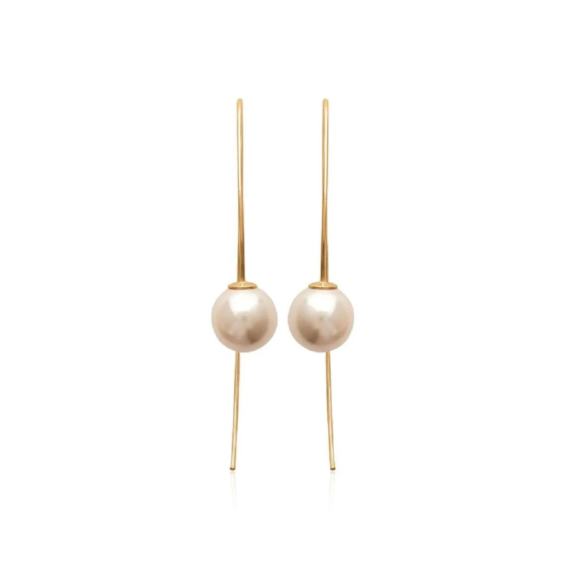Maison de la Bijouterie Boucles oreilles perles plaqué or Y535W0Z4 | Femme Boucles D'Oreilles