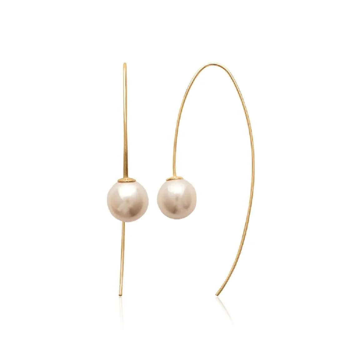 Maison de la Bijouterie Boucles oreilles perles plaqué or Y535W0Z4 | Femme Boucles D'Oreilles