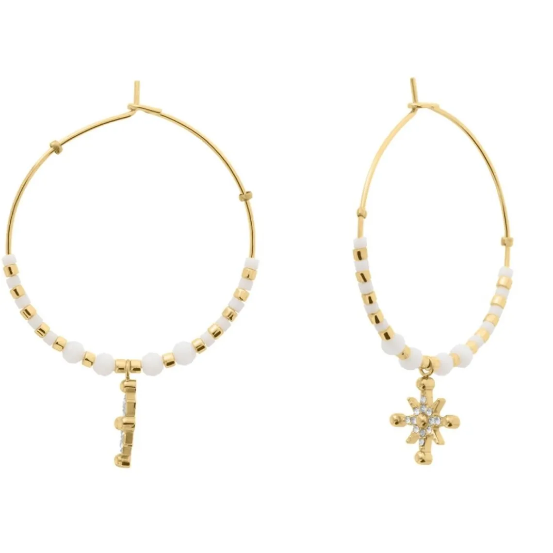 Pierre Lannier Bijoux Boucles oreilles Antharea - BJ25A2211 Acier Doré | Femme Boucles D'Oreilles