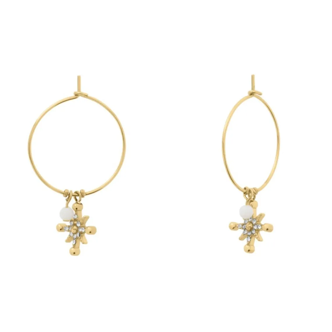 Pierre Lannier Bijoux Boucles oreilles Australe - BJ22A2211 Acier Doré | Femme Boucles D'Oreilles