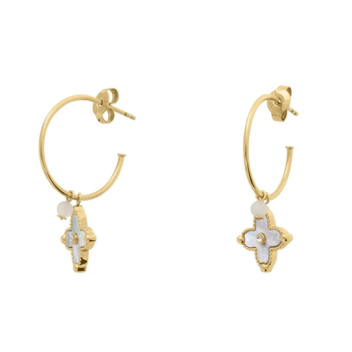 Pierre Lannier Bijoux Boucles oreilles Rubya - BJ23A2211 Acier Doré | Femme Boucles D'Oreilles