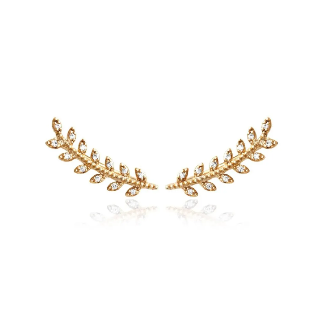 Maison de la Bijouterie Boucles oreilles épi plaqué or Y5ZZ3Z0 | Femme Boucles D'Oreilles