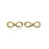 Maison de la Bijouterie Boucles oreilles puces infinity plaqué or Y4UVY00 | Femme Boucles D'Oreilles