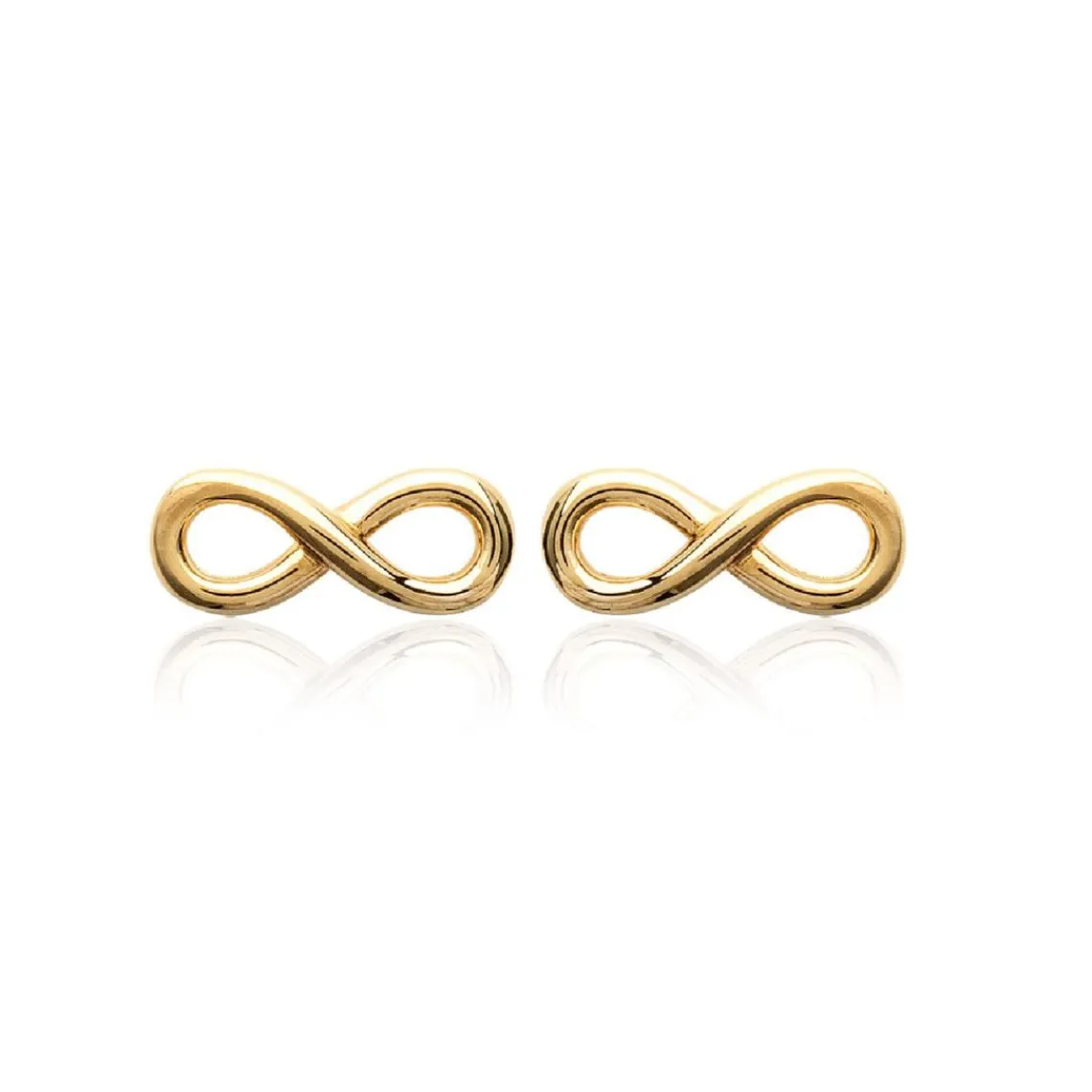 Maison de la Bijouterie Boucles oreilles puces infinity plaqué or Y4UVY00 | Femme Boucles D'Oreilles
