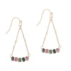 Sloya Boucles oreilles Piana en pierres Agate Aquatique | Femme Boucles D'Oreilles