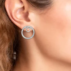 So Charm Bijoux Boucles Oreilles So Charm - B4123-ARGENT - Boucles D'Oreilles Argentées | Femme Boucles D'Oreilles