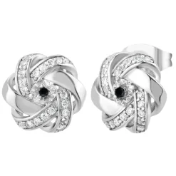 So Charm Bijoux Boucles Oreilles So Charm - BD2034-ARGENT-BO-DIAMANT - Boucles D'Oreilles Argentées | Femme Boucles D'Oreilles