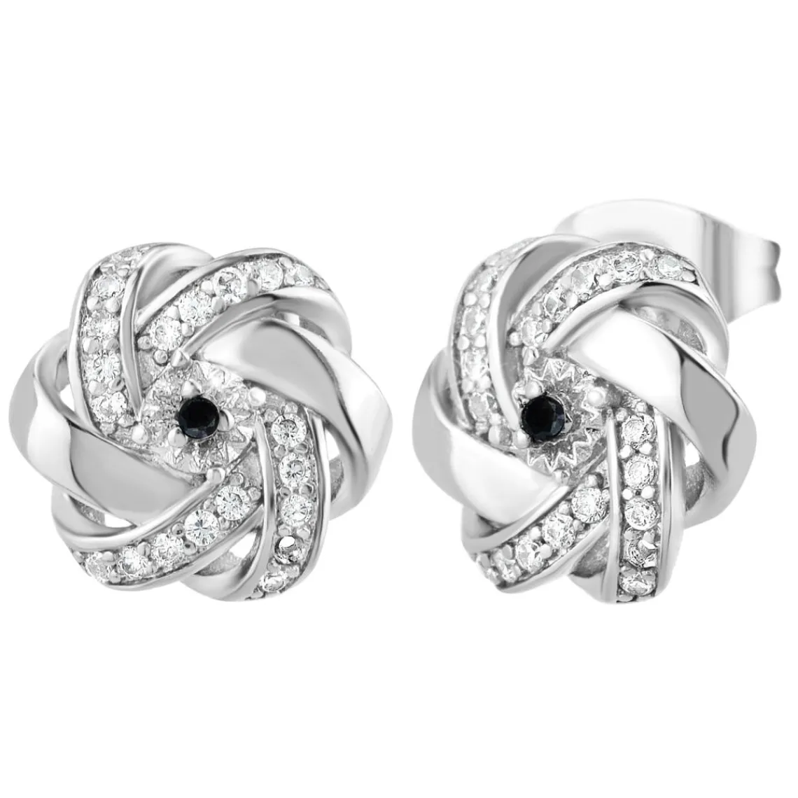 So Charm Bijoux Boucles Oreilles So Charm - BD2034-ARGENT-BO-DIAMANT - Boucles D'Oreilles Argentées | Femme Boucles D'Oreilles