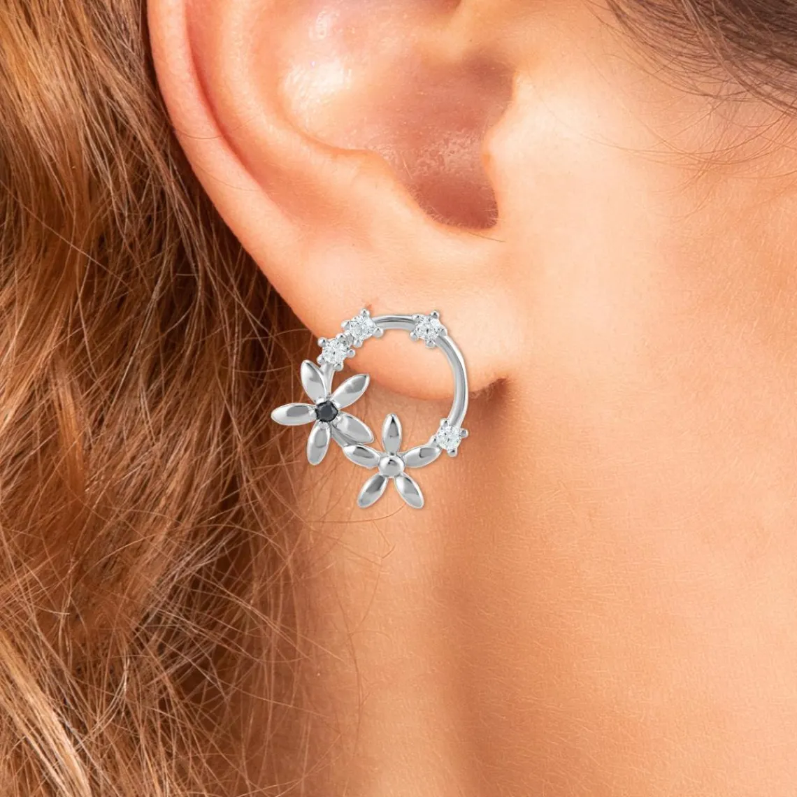 So Charm Bijoux Boucles Oreilles So Charm - BD2296-ARGENT-DIAMANT - Boucles D'Oreilles Argentées | Femme Boucles D'Oreilles