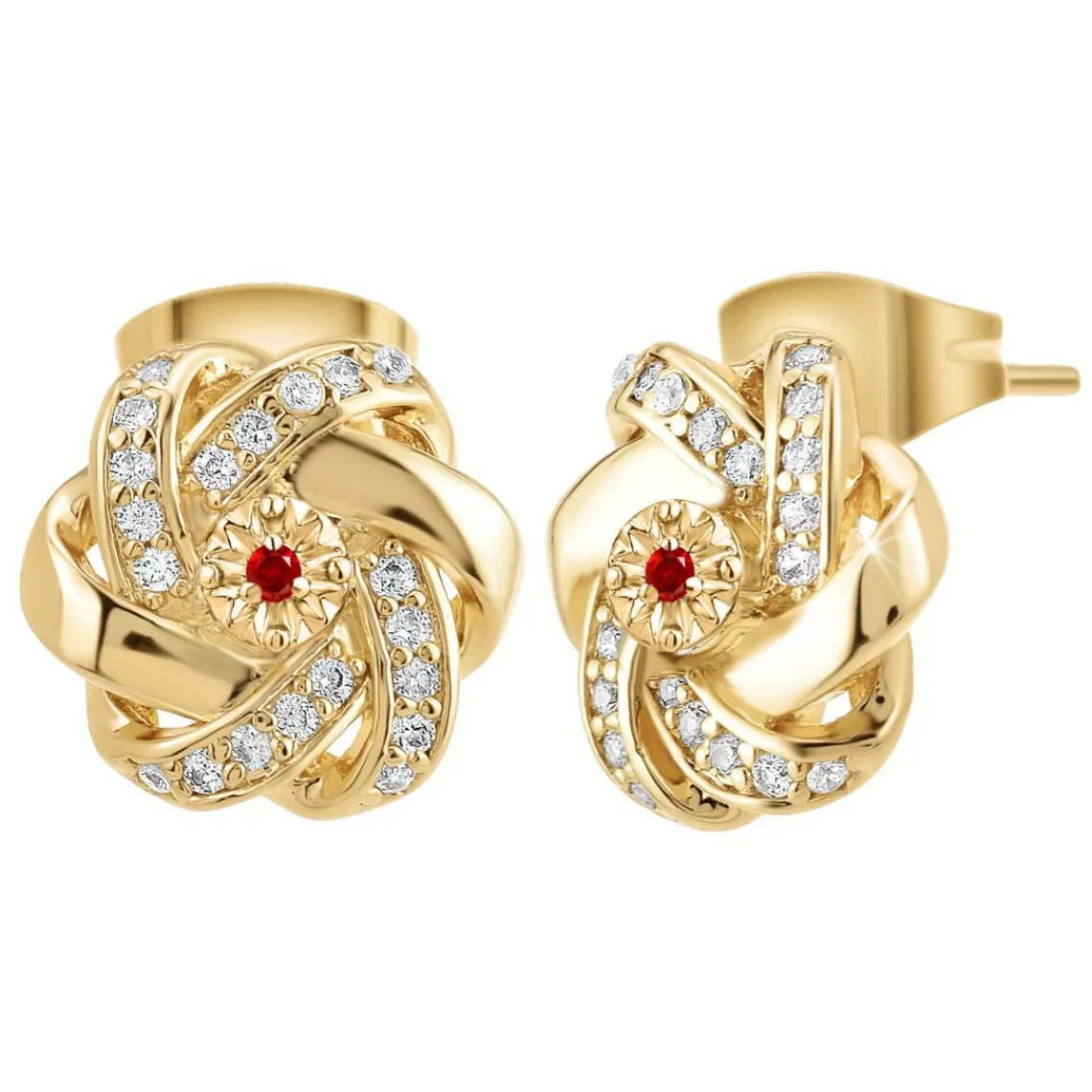 So Charm Bijoux Boucles Oreilles So Charm - BD2034-DORE-BO-RUBY - Boucles D'Oreilles Dorées | Femme Boucles D'Oreilles
