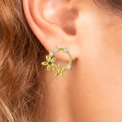 So Charm Bijoux Boucles Oreilles So Charm - BD2296-DORE-DIAMANT - Boucles D'Oreilles Dorées | Femme Boucles D'Oreilles
