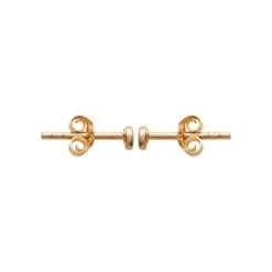 Maison de la Bijouterie Boucles oreilles solitaire plaqué or 2mm Y5ZZ5Z0Y | Femme Boucles D'Oreilles