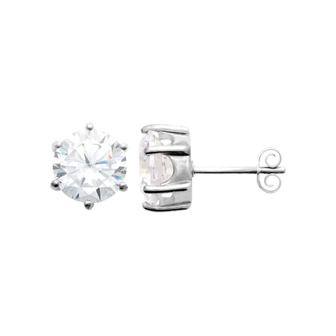 Maison de la Bijouterie Boucles oreilles solitaires argent Z0YZ536UZ | Femme Boucles D'Oreilles