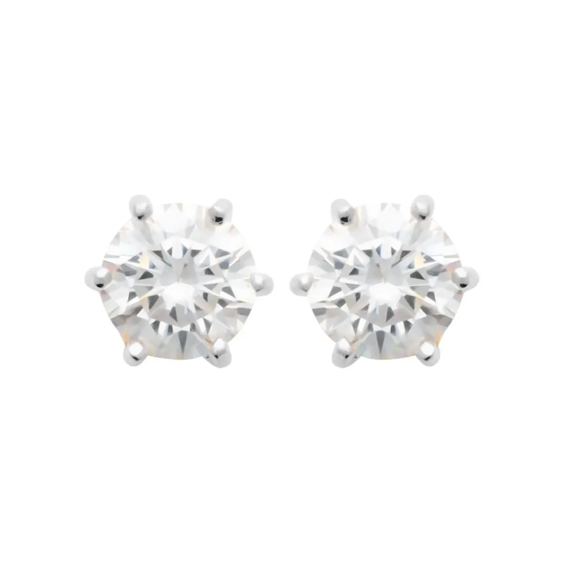 Maison de la Bijouterie Boucles oreilles solitaires argent Z0YZ536WZ | Femme Boucles D'Oreilles
