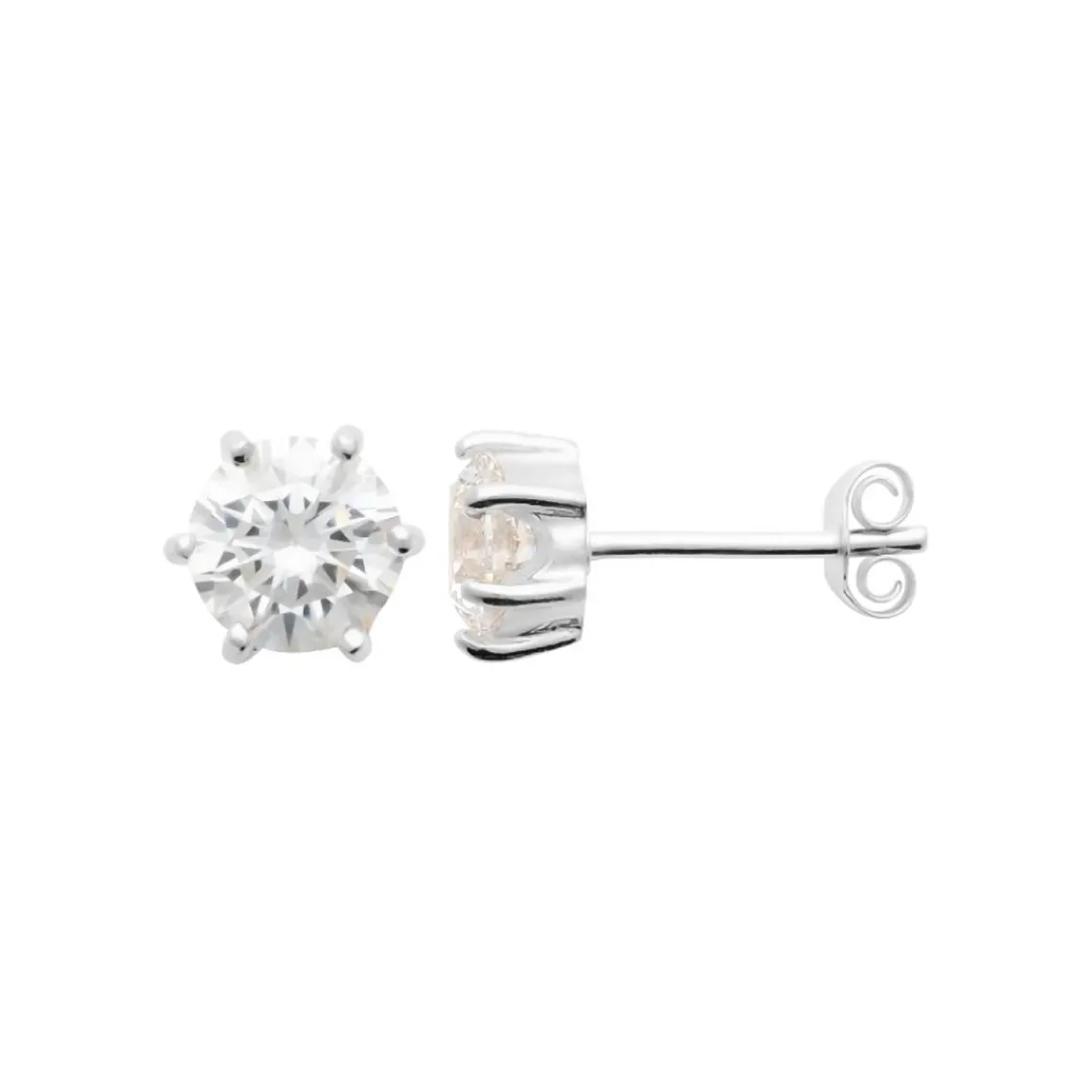 Maison de la Bijouterie Boucles oreilles solitaires argent Z0YZ536WZ | Femme Boucles D'Oreilles