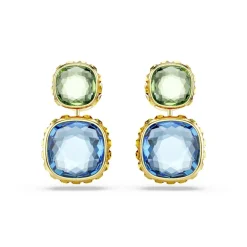 Swarovski Bijoux Boucles oreilles Swarovski Chroma Versatile - 5692492 Plaqué or Bleu | Femme Boucles D'Oreilles
