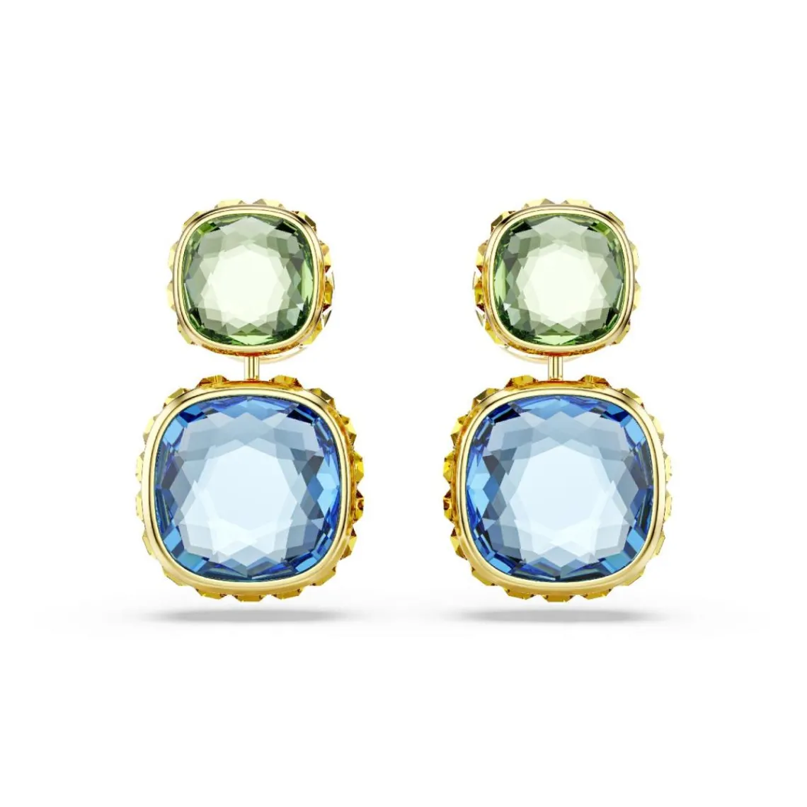 Swarovski Bijoux Boucles oreilles Swarovski Chroma Versatile - 5692492 Plaqué or Bleu | Femme Boucles D'Oreilles