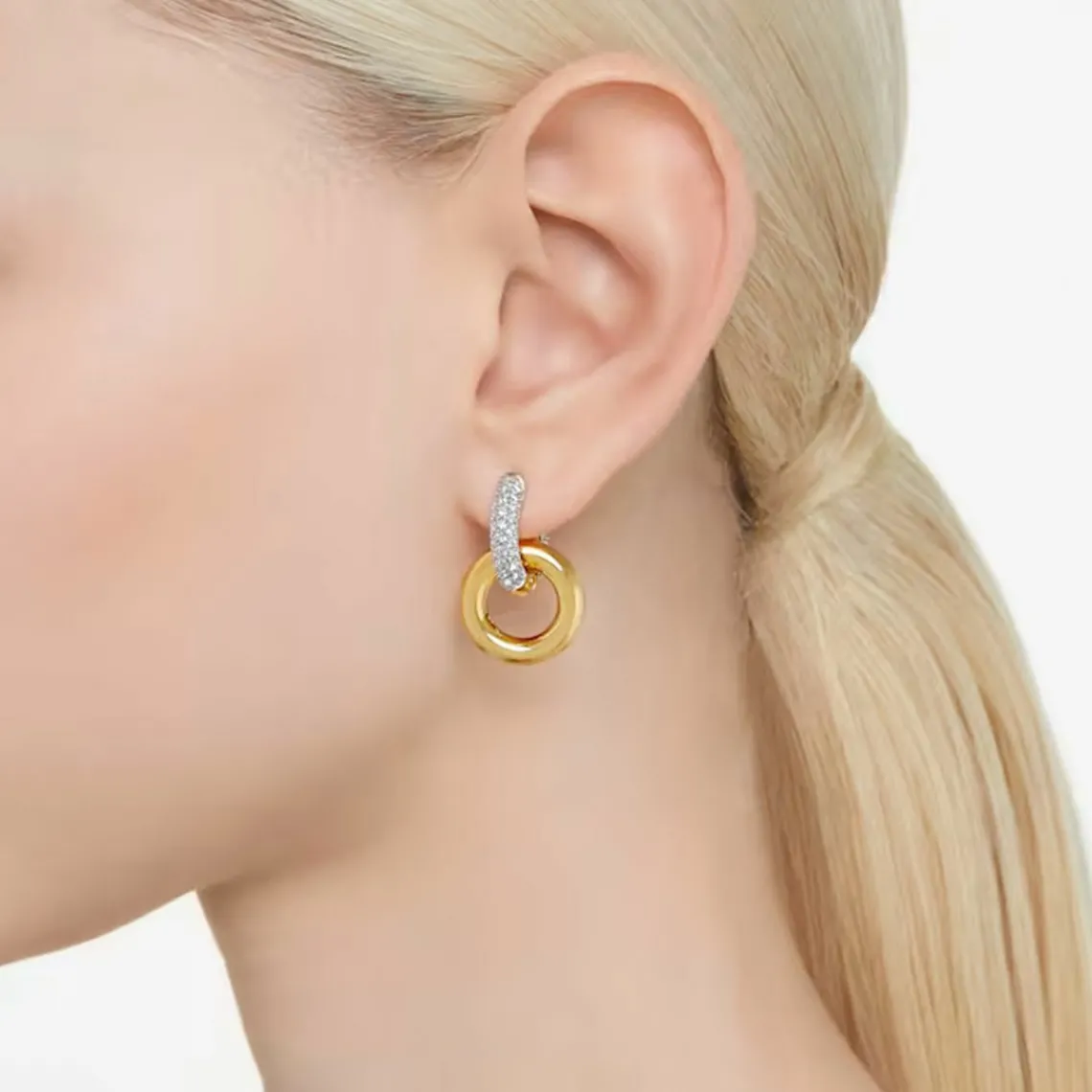 Swarovski Bijoux Boucles oreilles Swarovski 5668818 Dextera - PE InterLinked CRE/GOS | Femme Boucles D'Oreilles